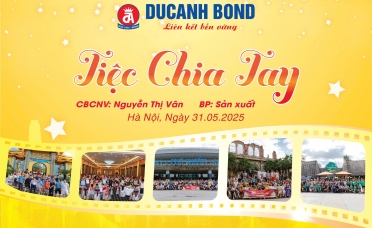  DUCANH BOND tổ chức tiệc chia tay tri ân CBCNV Phạm Thị Ái Vân làm việc cống hiến hơn 20 năm tại công ty